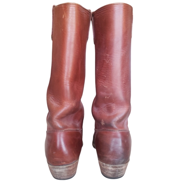 Cat's Paw Double H Quality Boots Men's Brown Leather Size 9D. - Picture 4 of 14